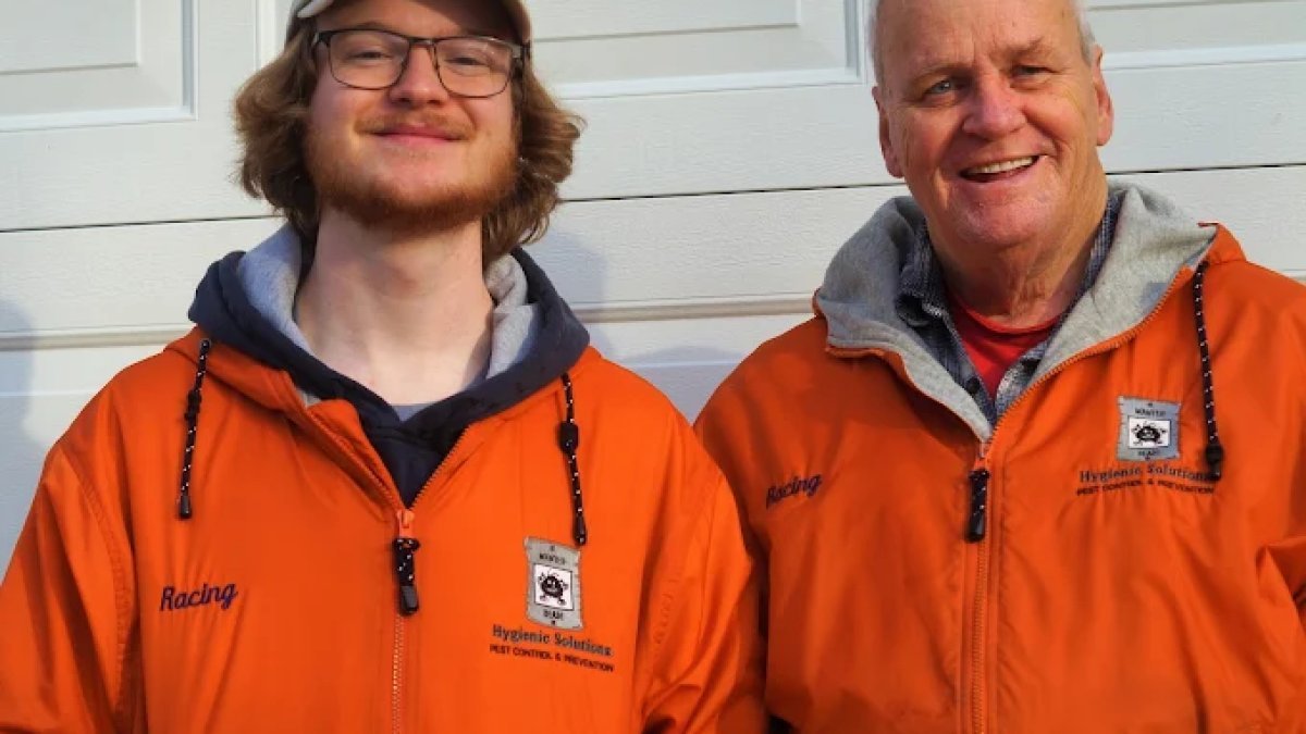 Hygienic Solutions Pest Control Owners Noah on the left and Tom on the right.